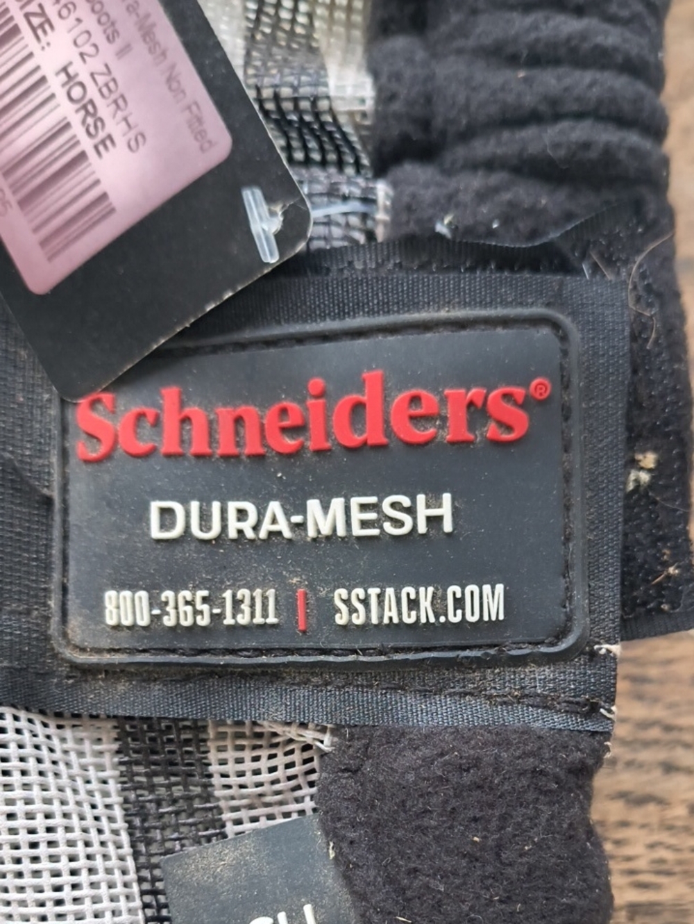 Schneiders Dura-Mesh II Non-Fitted Zebra Fly Boots - Set of 4 - Picture 3 of 5